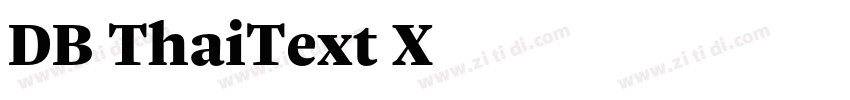 DB ThaiText X字体转换